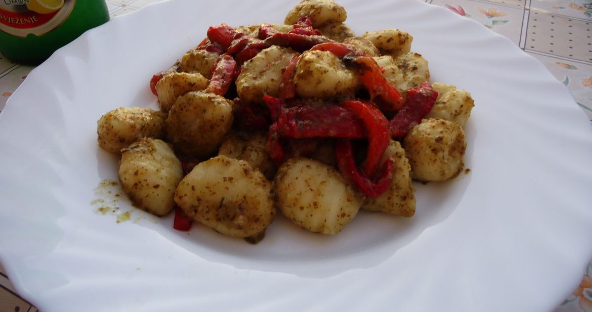 Gnocchi with pesto