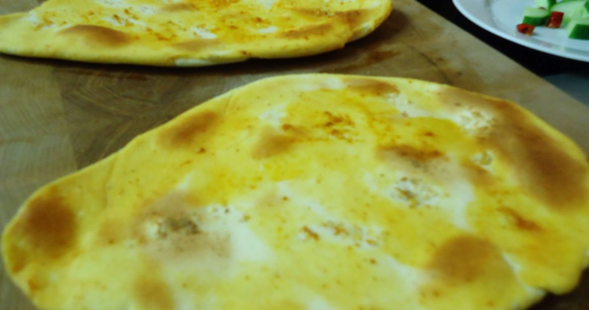 Homemade Garlic & Coriander Naan Breads