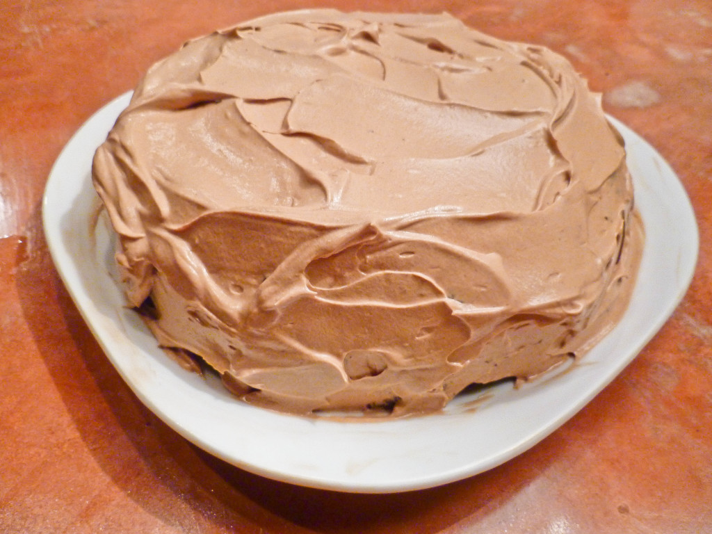 Chocolate Pumpkin Cake with Chocolate Cream Frosting