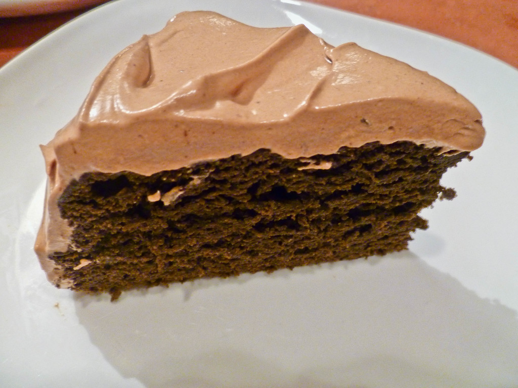 Chocolate Pumpkin Cake with Chocolate Cream Frosting