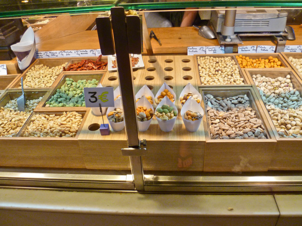 nuts at mercado de san miguel