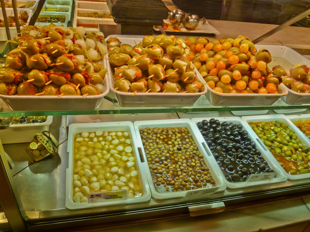 olives at mercado de san miguel