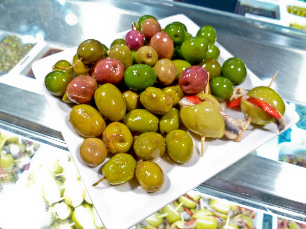 olives at mercado de san miguel