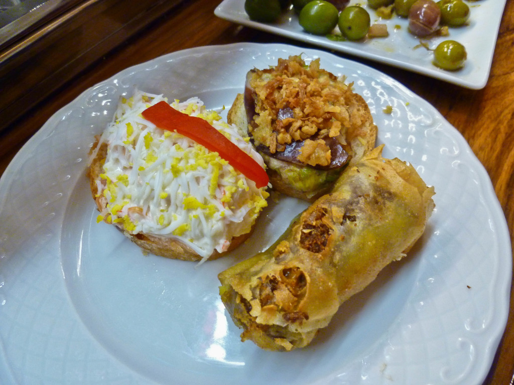 tapas at mercado de san miguel