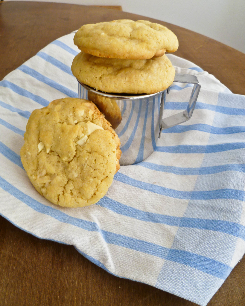 Marzipan White Chocolate Cookies