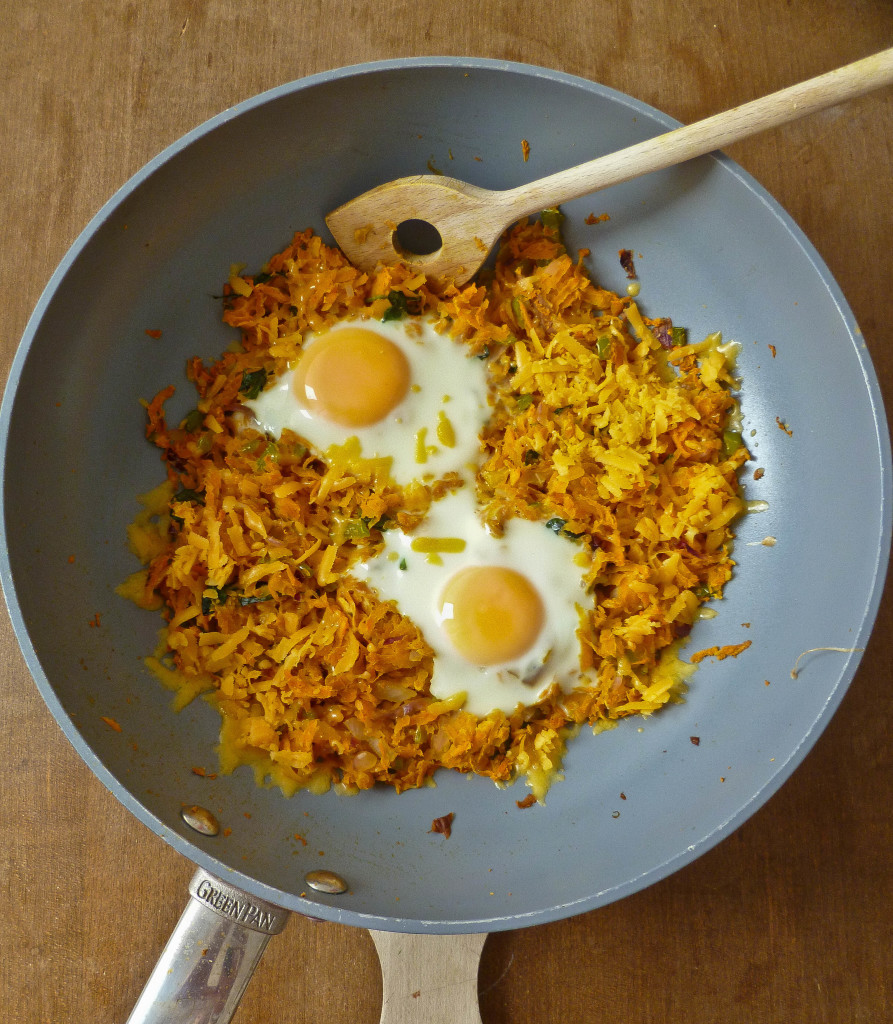 sweet potato hash brown skillet breakfast