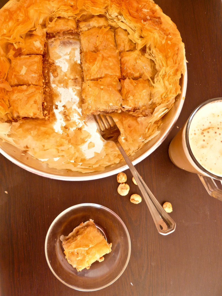 hazelnut chocolate baklava