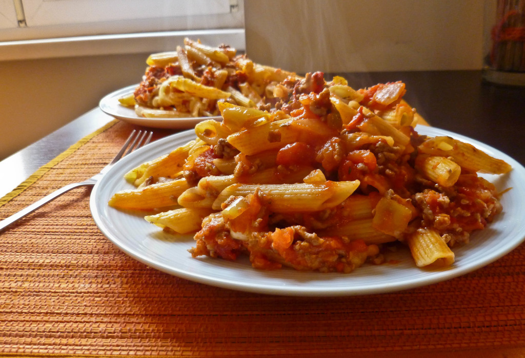 bolognese pasta bake