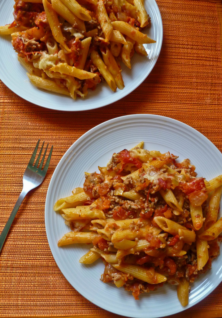 bolognese pasta bake