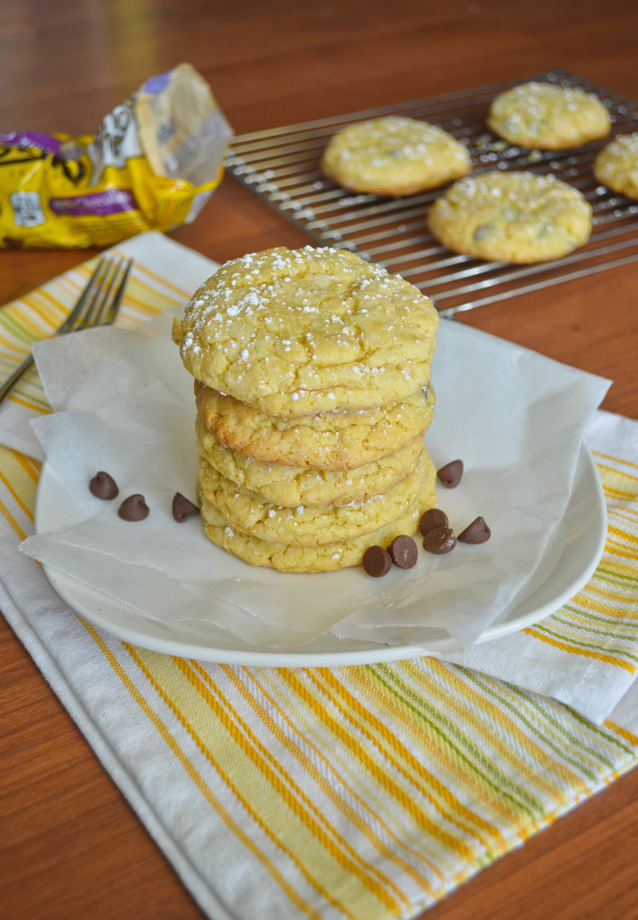 chocolate chip gooey butter cookies