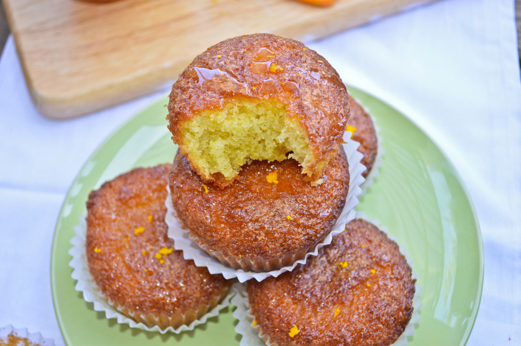 orange lemon drizzle muffins