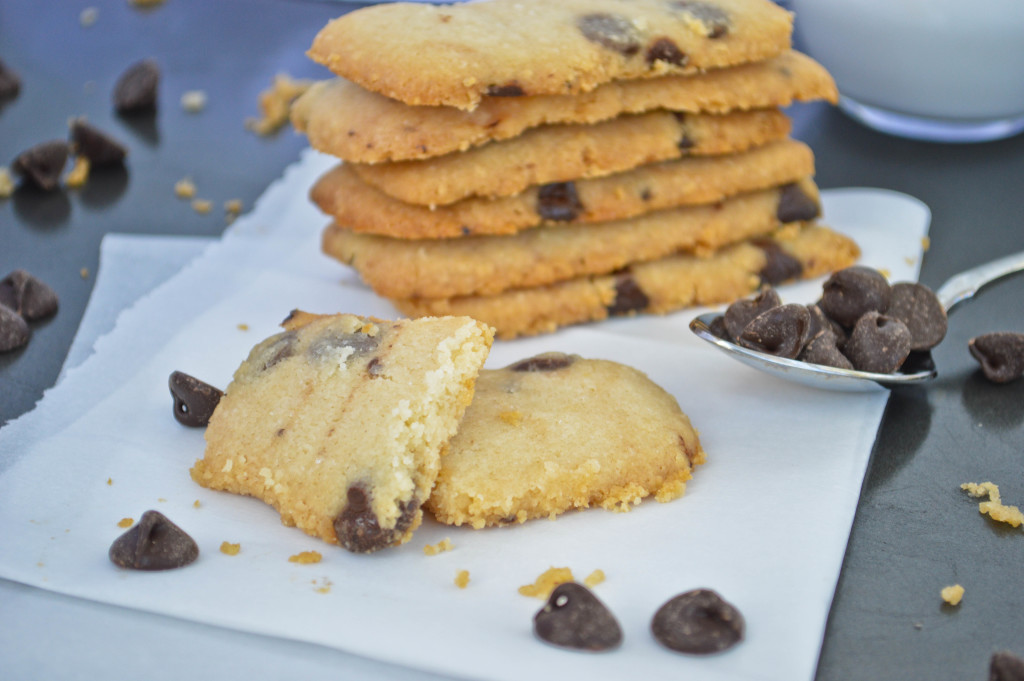 coconut oil chocolate chip shortbread