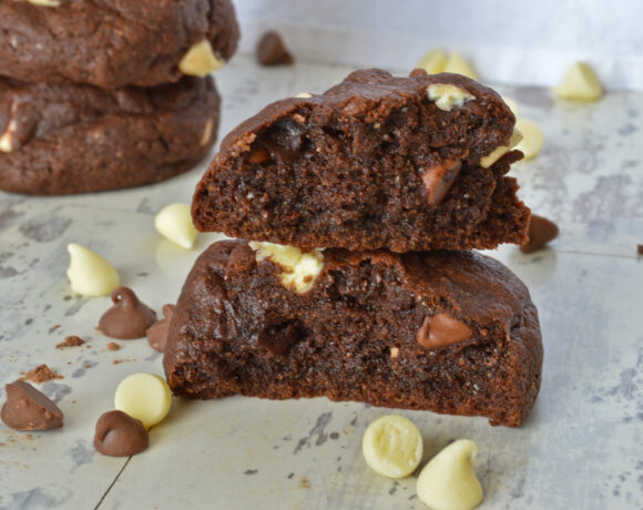 triple chocolate brownie cookies