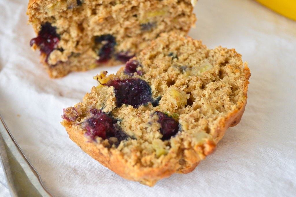 blueberry and almond butter banana bread