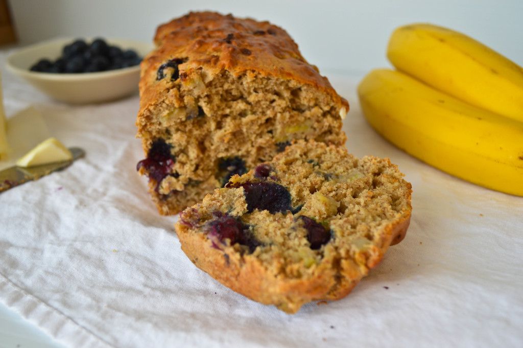 blueberry and almond butter banana bread