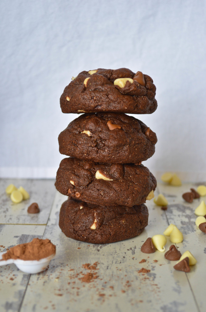 triple chocolate brownie cookies