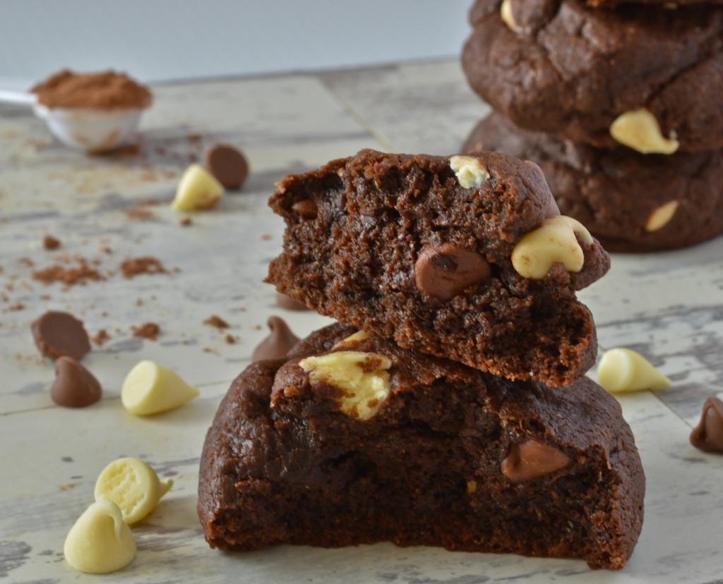 triple chocolate brownie cookies