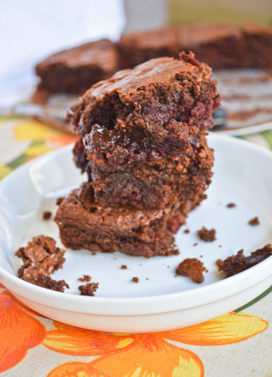 Chocolate Beetroot Brownies - Dairy free brownies that are ridiculously gooey!