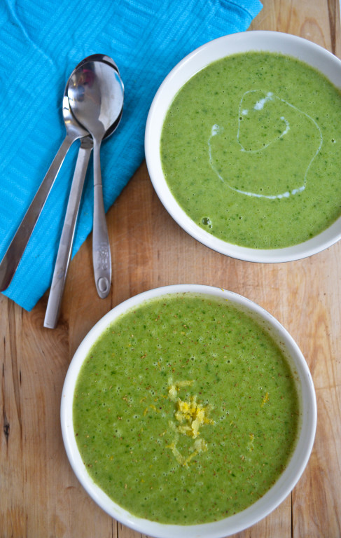 Creamy Spinach Soup / confusedjulia.com