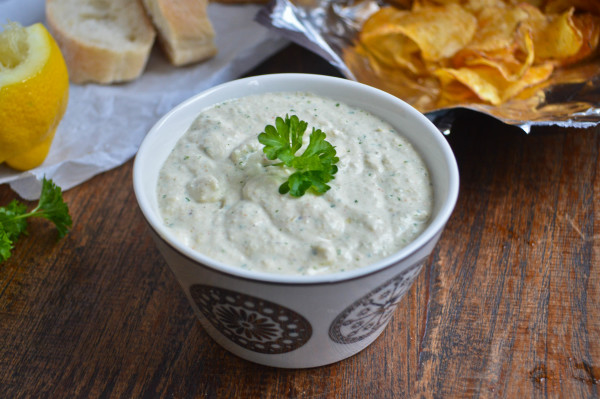 Easy Low Fat Artichoke Dip | Hungry and Confused
