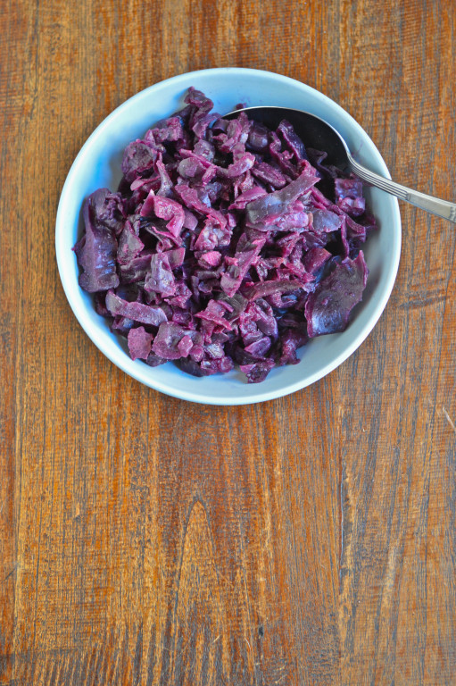 Slow Cooker Braised Red Cabbage and Apple