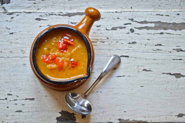 Sweet and Spicy Chickpea and Butternut Squash Soup