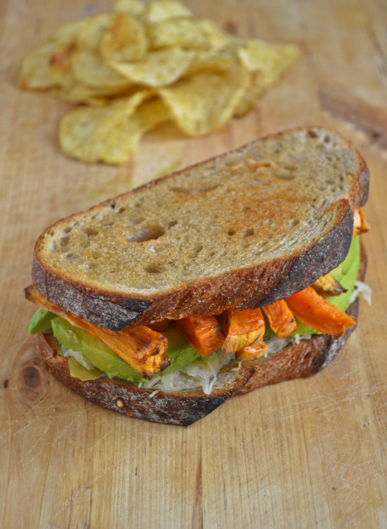 Sweet Potato and Avocado Reuben Sandwich Recipe by ConfusedJulia