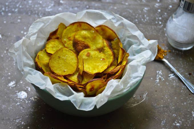 Curried Sweet Potato Chips Recipe