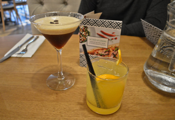 Cocktails at Prezzo Manchester