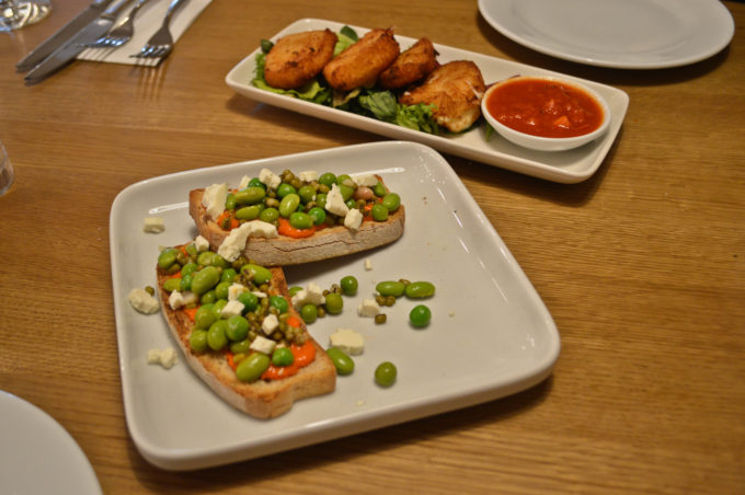 Appetizers at Prezzo Manchester