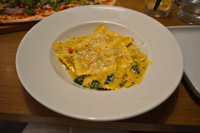 Pasta dish at Prezzo Manchester