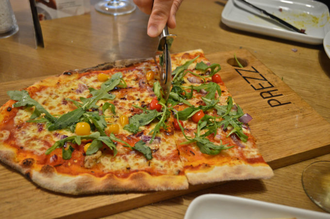 Pizza at Prezzo Manchester
