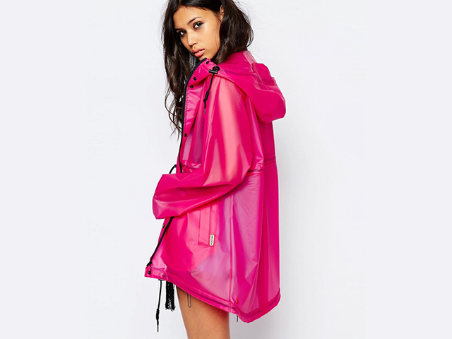 Cute Women's Raincoats with Hoods - Pink Hunter Coat