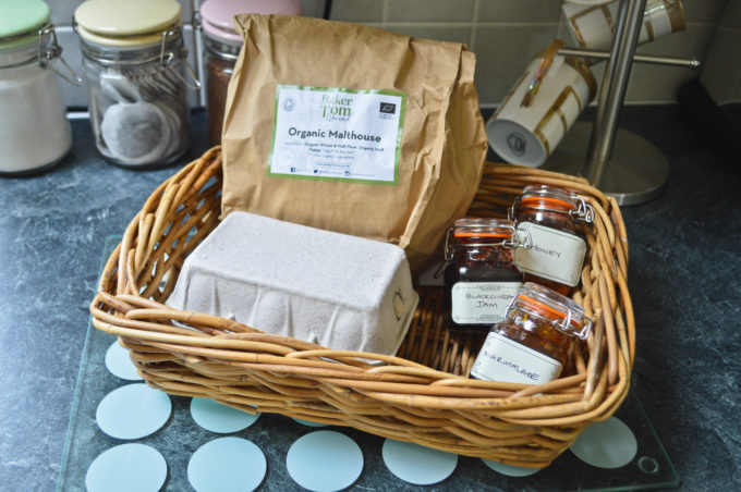 Bread, eggs and homemade jam in the cottage