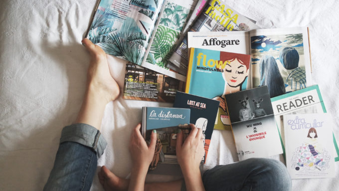 magazines and books