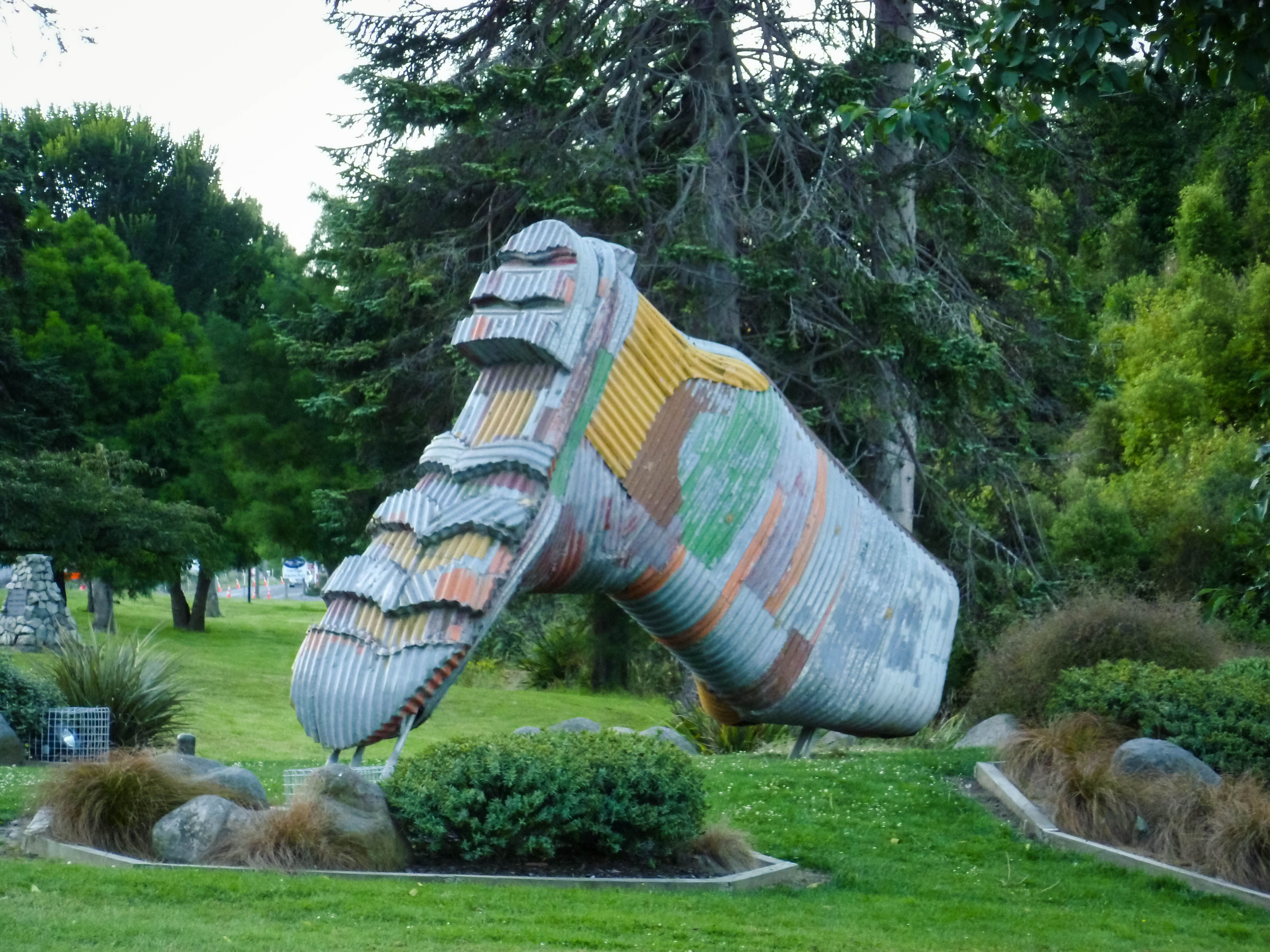 Big wellington boot in Taihape