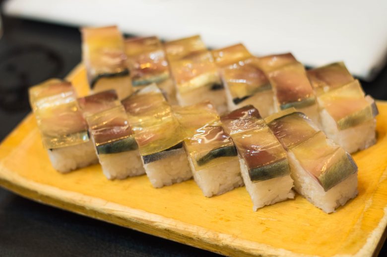 Battera mackerel sushi