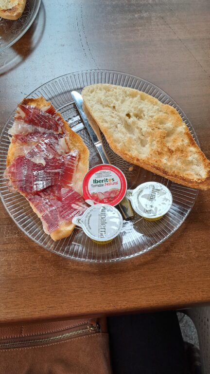 Plate of pan con Jamon in Seville
