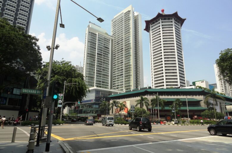 Photo of an intersection on Orchard Road Singapore