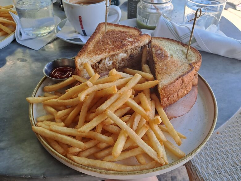 A Cuban sandwich at News Cafe - one of the best things to do in Miami Beach