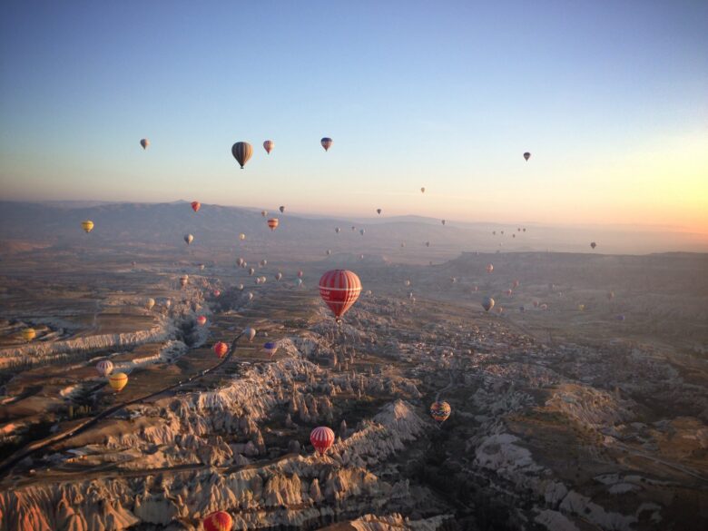 Hot air balloons in Cappadocia