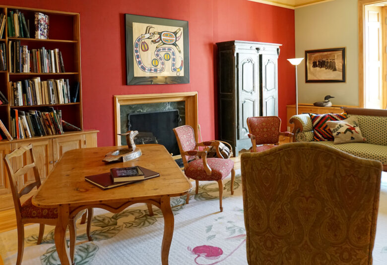 Living room with antique furniture