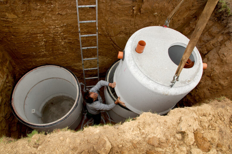 Installing a septic tank