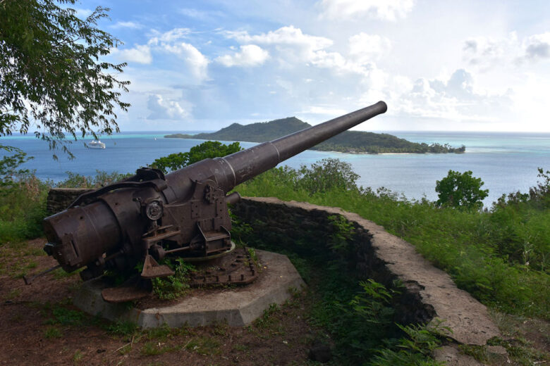 Cannon in Bora Bora