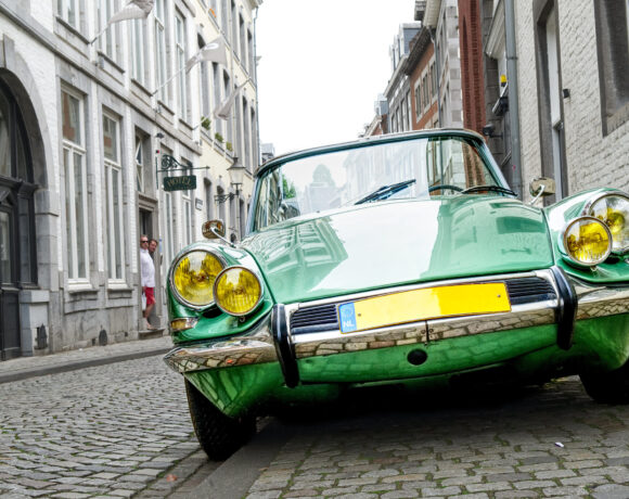 Vintage Citroën Déesse on European street