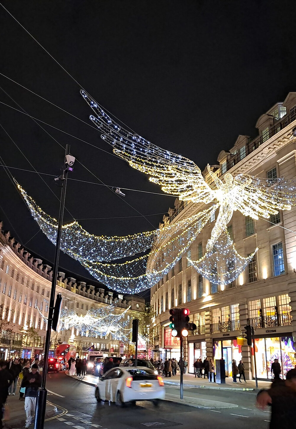 Christmas lights on Oxford Street in London