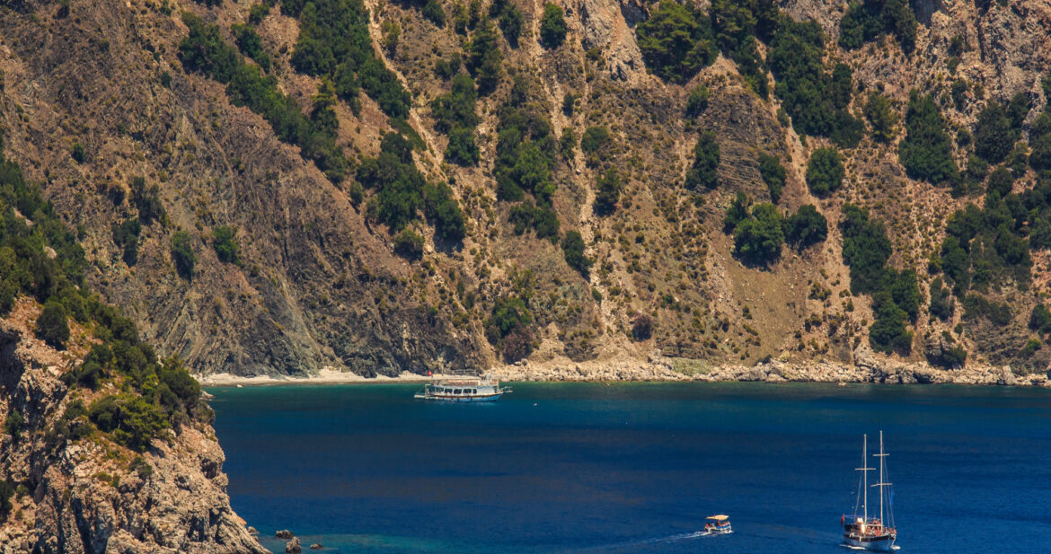 Coastal scenery in Maramis, Turkey