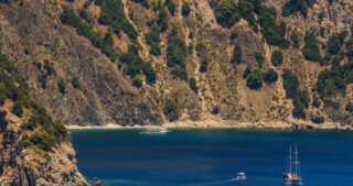 Coastal scenery in Maramis, Turkey