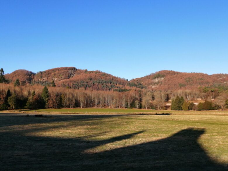 Rural scenery in Dunkeld, Scotland 