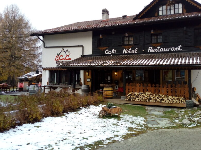Le CouCou restaurant in The Alps